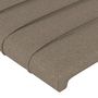 Voir la diapositive 5 : VIDAXL Tete de lit a LED Taupe 103x16x78/88 cm Tissu