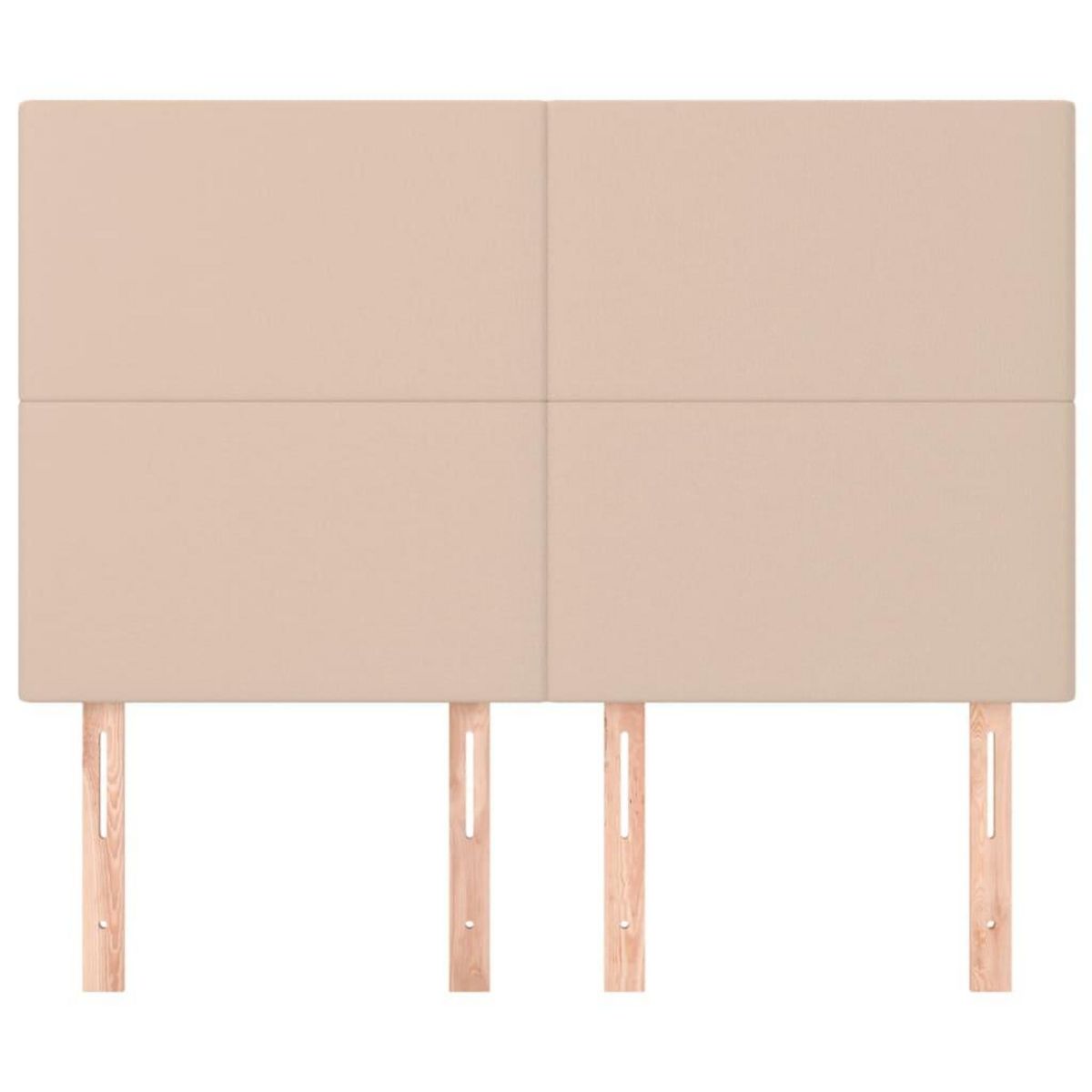 VIDAXL Tetes de lit 4 pcs Cappuccino 72x5x78/88 cm Similicuir