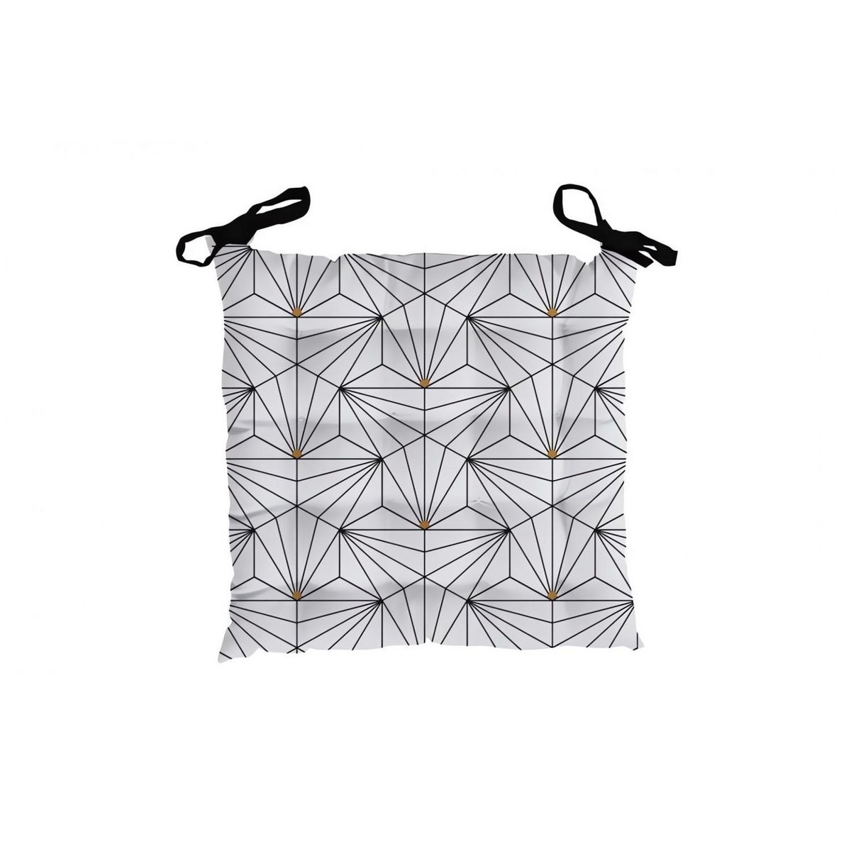 SOLEIL D'OCRE Dessus de chaise capitonné 40x40x5 cm OSIRIS, par Soleil d'Ocre