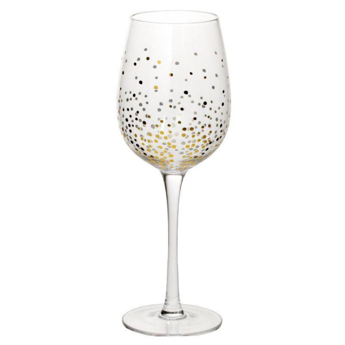  Lot de 6 Verres à Vin Design  Jeanne  38cl Or