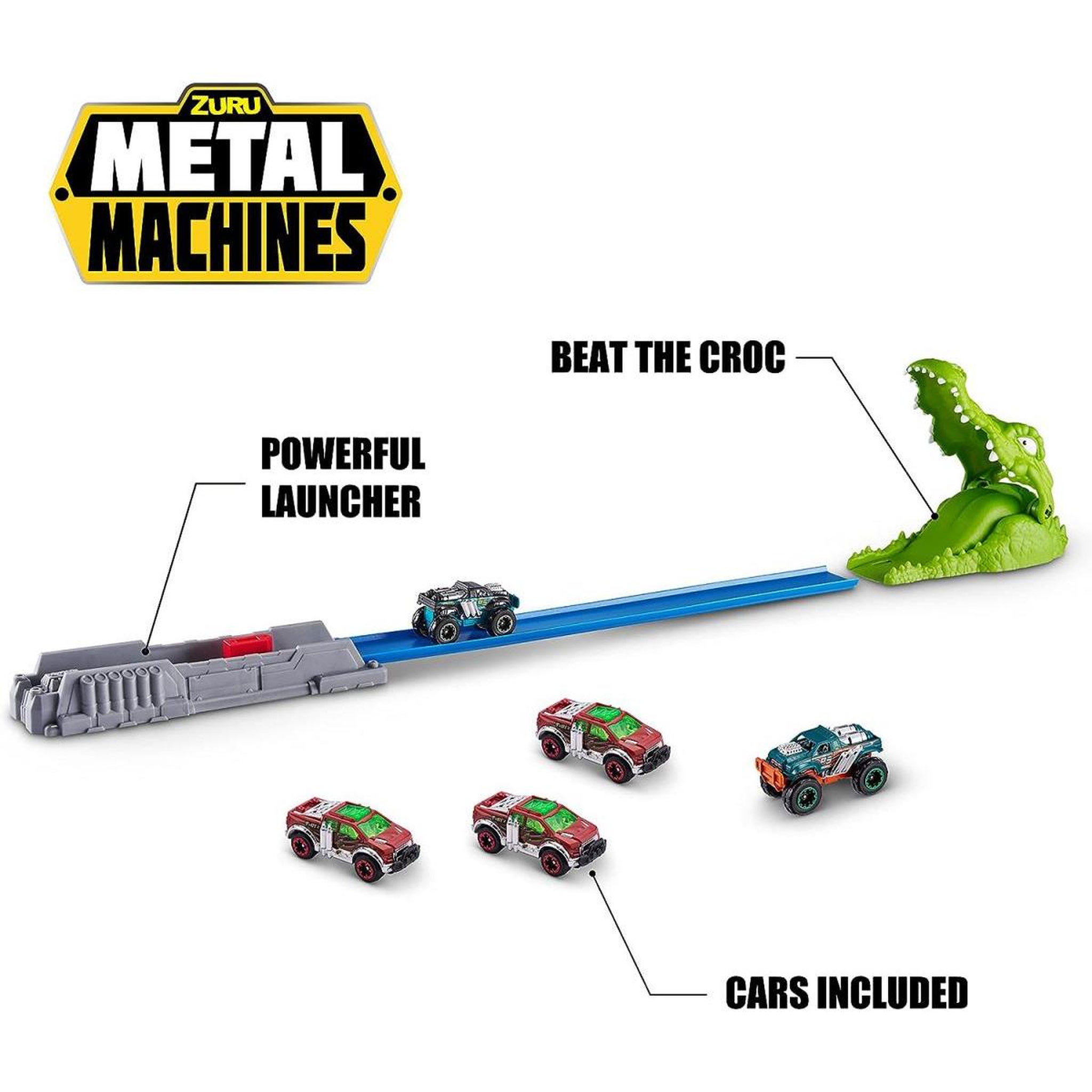 Voir la diapositive 3 : ZURU Playset crocrodile attak avec voiture
