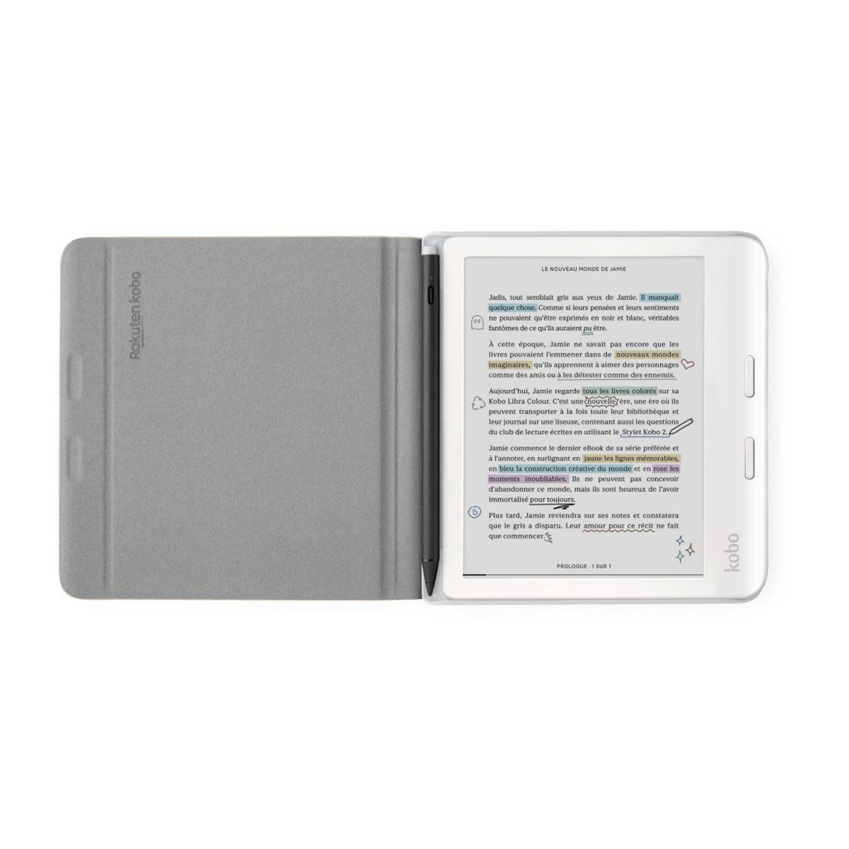 kobo Etui Libra Colour Cover Notebook beige