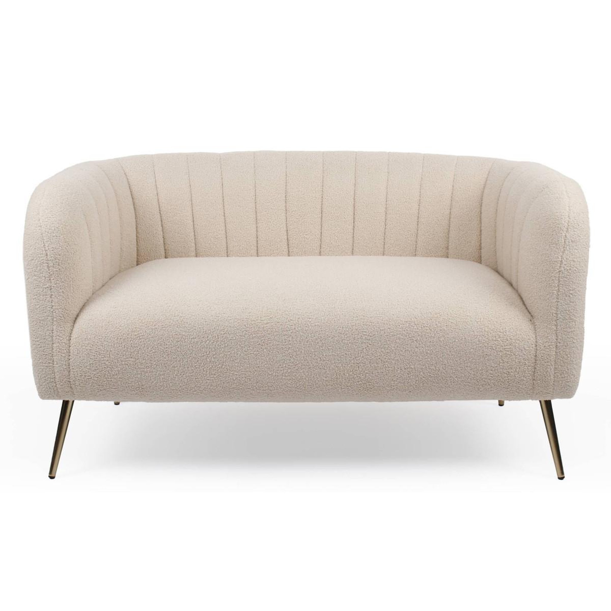 Paris Prix Canapé 2 places bouclette  reuben  128cm beige