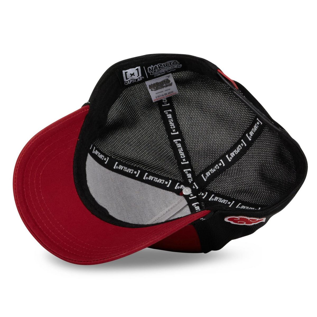 CAPSLAB Casquette homme trucker en serge de coton Naruto Shippuden Itachi