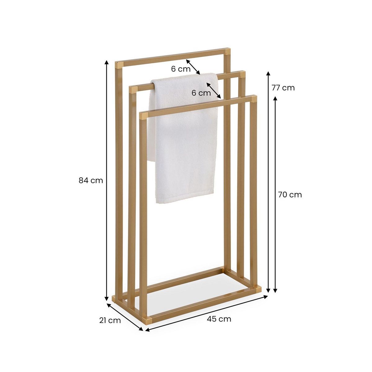 IDIMEX Porte-serviettes KUNO, en métal