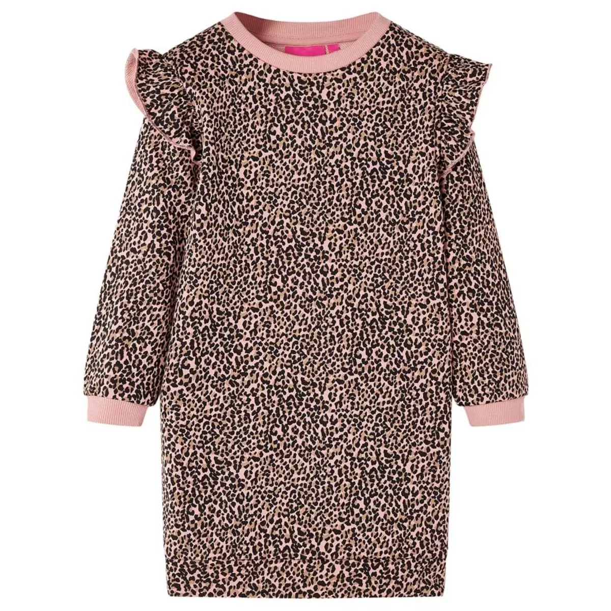 VIDAXL Robe sweatshirt pour enfants rose moyen 128