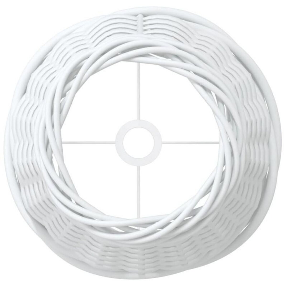 VIDAXL Abat jour blanc Ø15x12 cm osier