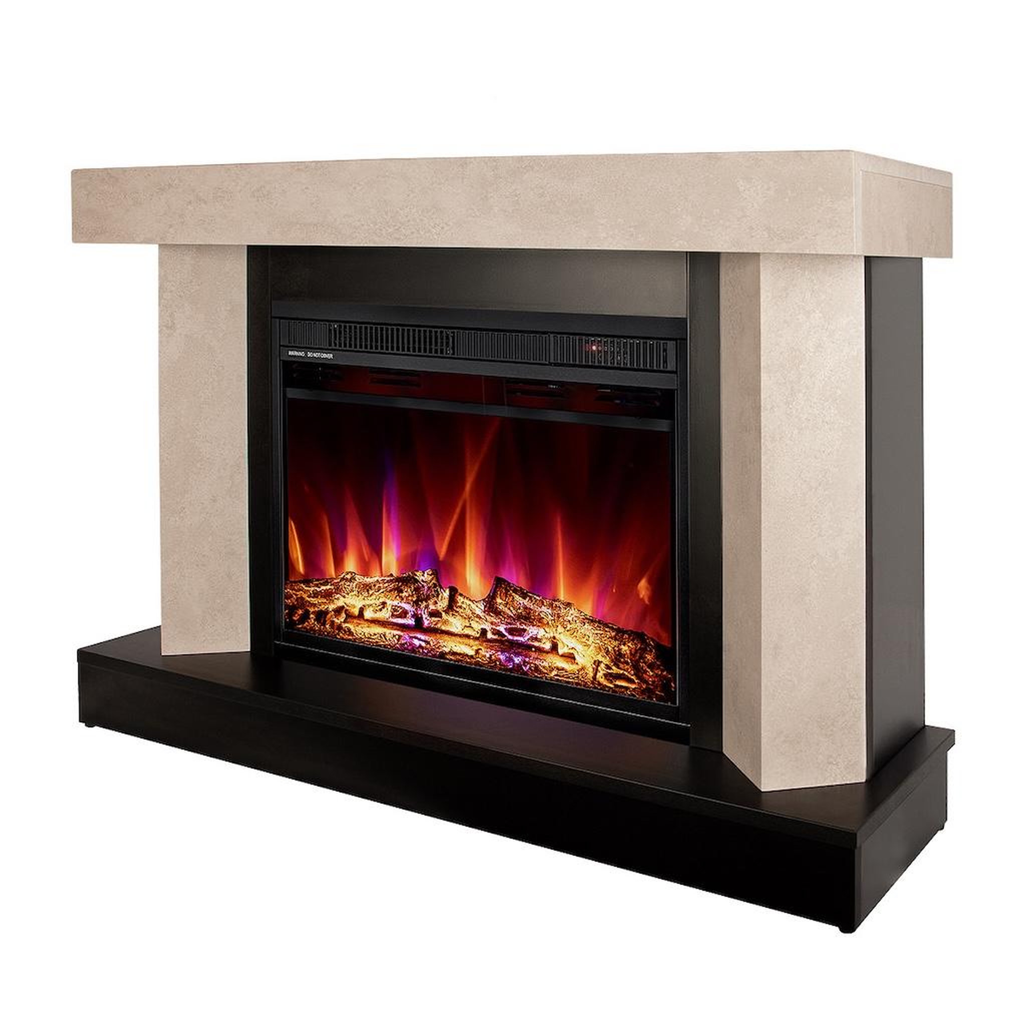 ARTFLAME Cheminée électrique - palermo mini & lorance color - 1500w - 3 couleurs de flamme