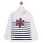 Voir la diapositive 1 : INEXTENSO T-shirt manches longues marguerite en coton bébé fille