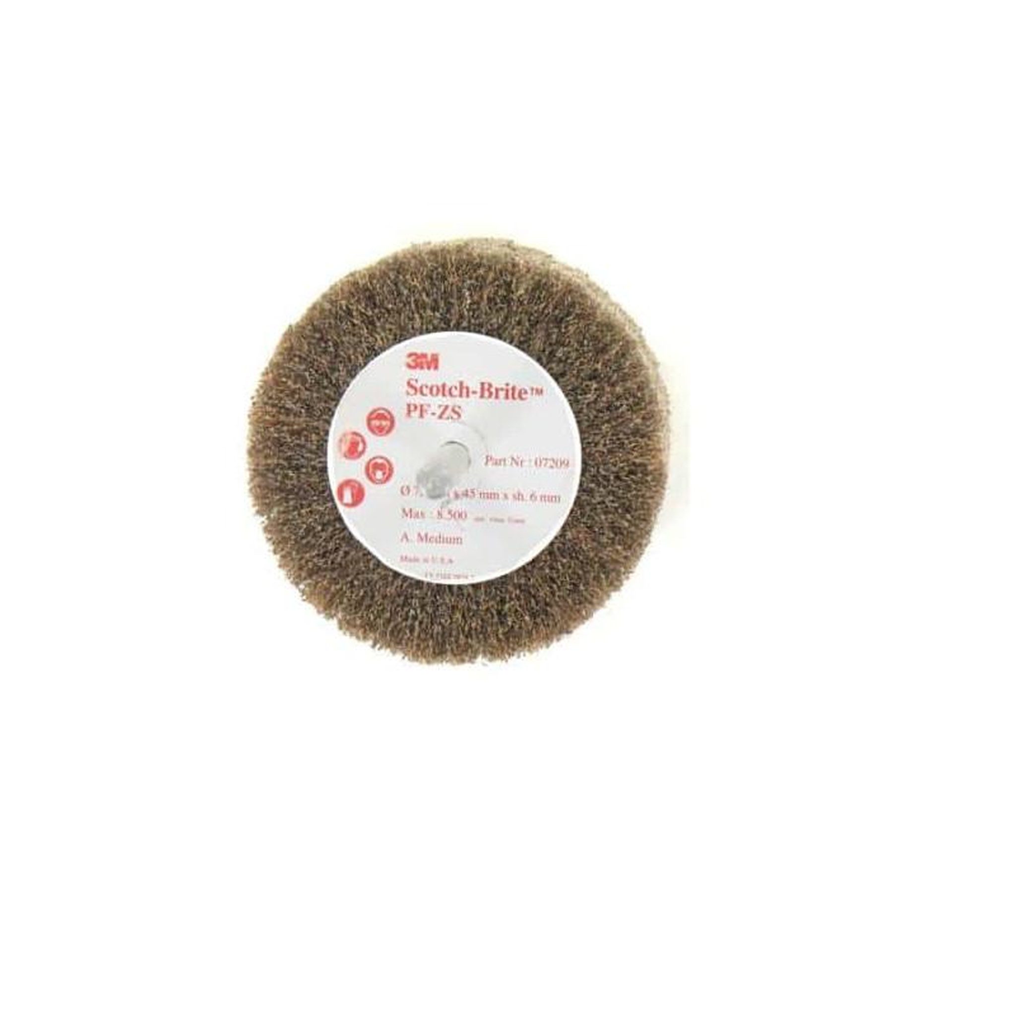 3M Brosse 3m scotch-brite pf-zs medium diamètre 75 mm x 10