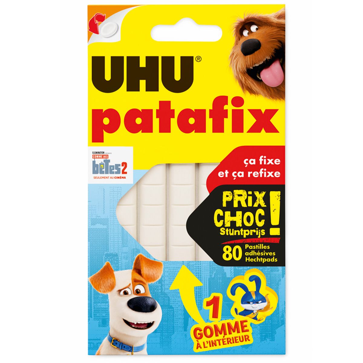 UHU 80 Pastilles patafix blanches