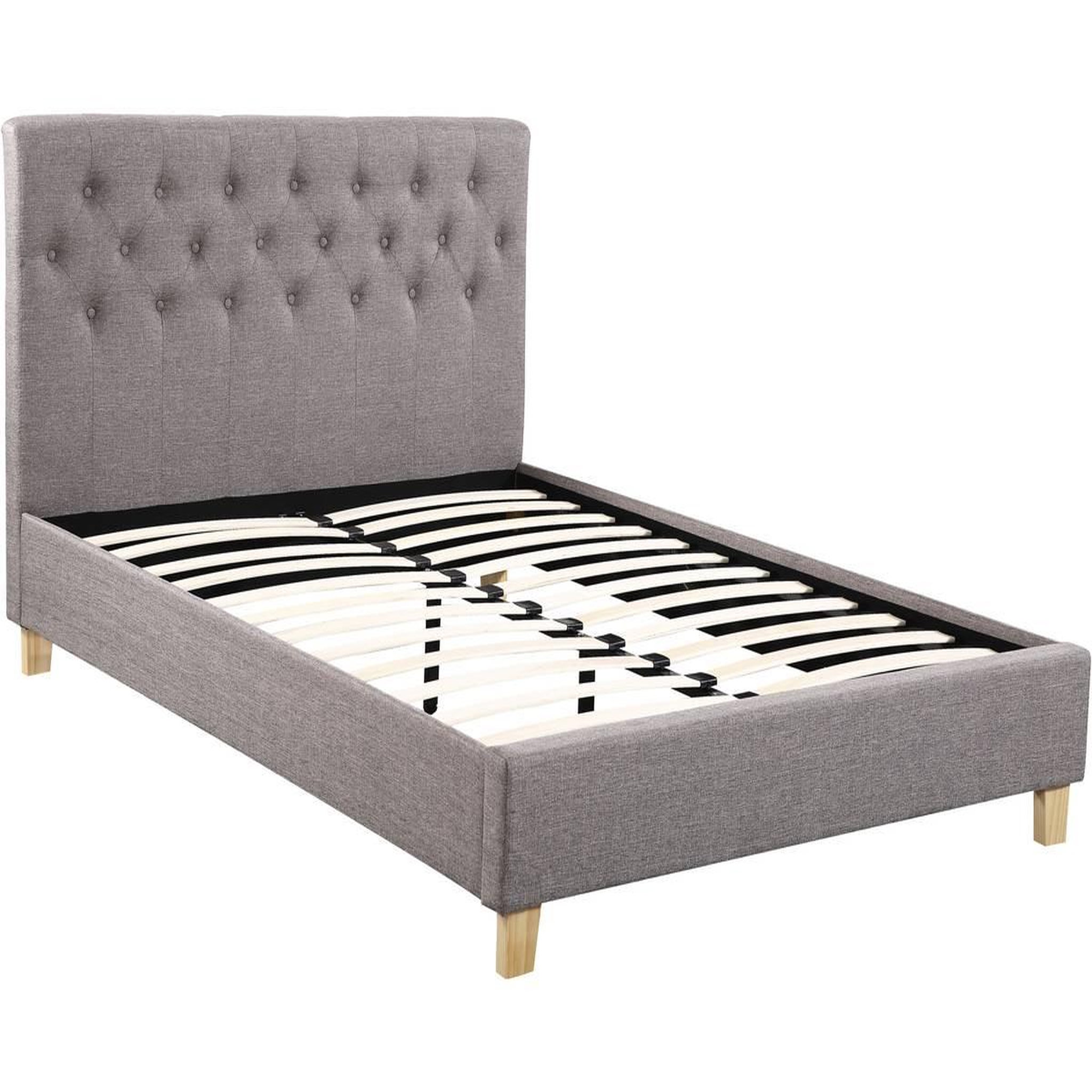 Voir la diapositive 1 : Habitat et Jardin Lit  emmy  - 160 x 200 cm - taupe
