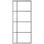 Voir la diapositive 3 : VIDAXL Porte coulissante Verre ESG depoli et aluminium 90x205 cm Noir