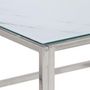 Voir la diapositive 5 : VIDAXL Table basse argente acier inoxydable et verre trempe