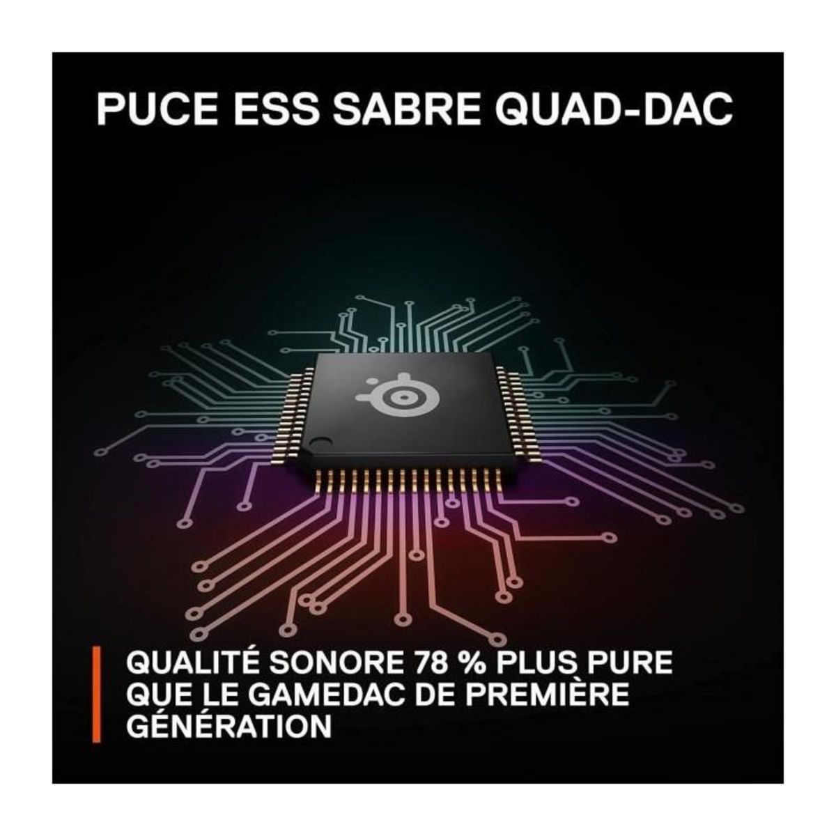 SteelSeries DAC certifié Hi-Res pour PC, Xbox et PlayStation - STEELSERIES - GAME DAC GEN 2 Xbox - Noir