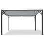 Voir la diapositive 4 : ID MARKET Pergola édition luxe lames orientables 3x4 M et 4 stores gris clair
