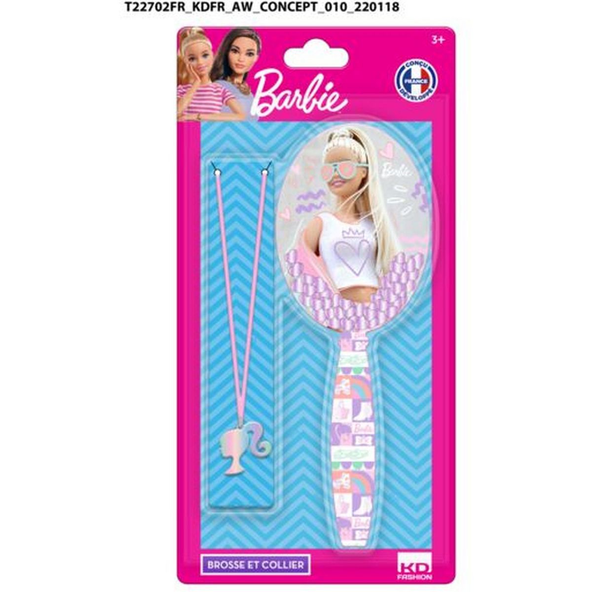 TALDEC Brosse et collier Barbie 