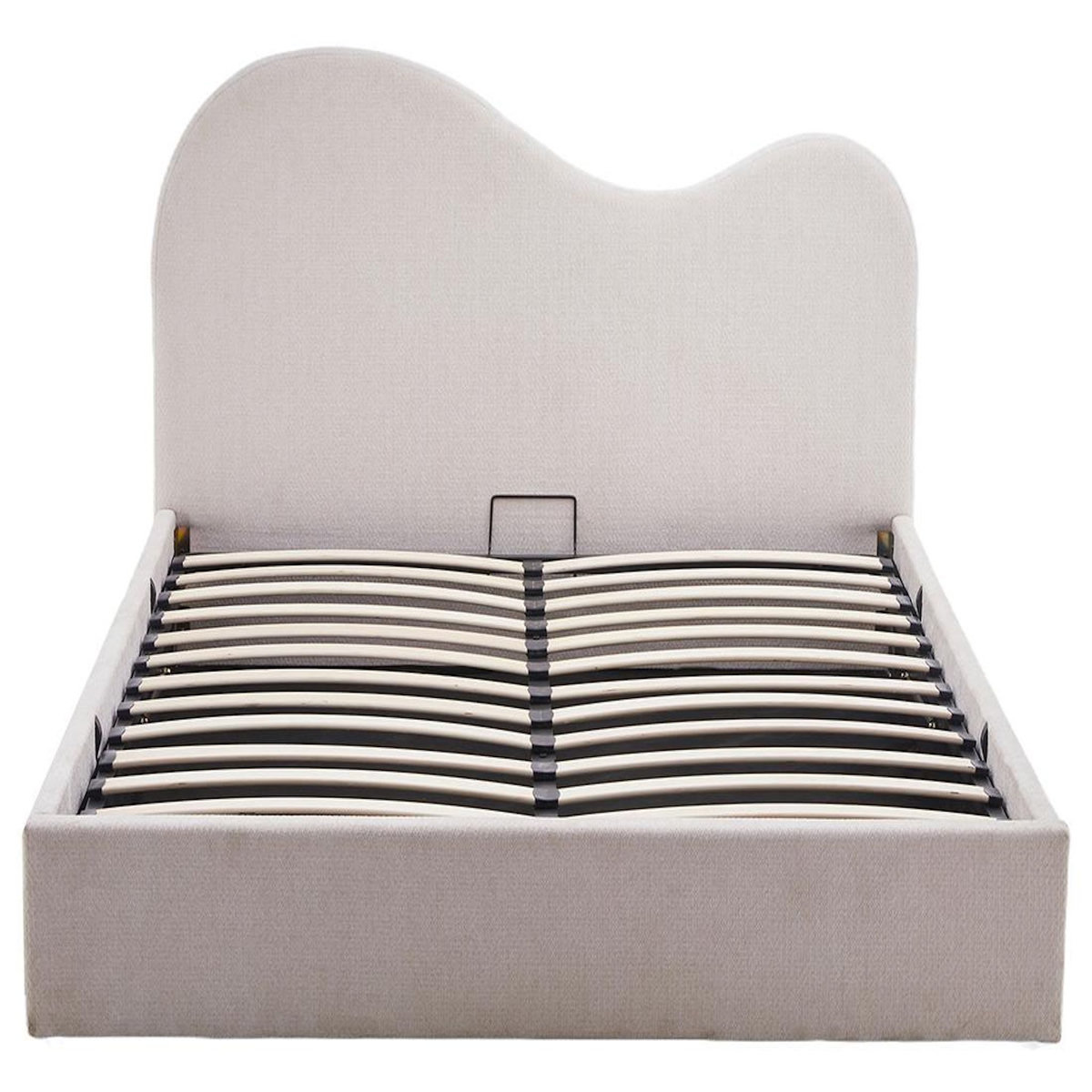 BEST MOBILIER Lucas - lit coffre - 160x200 cm - en velours texturé