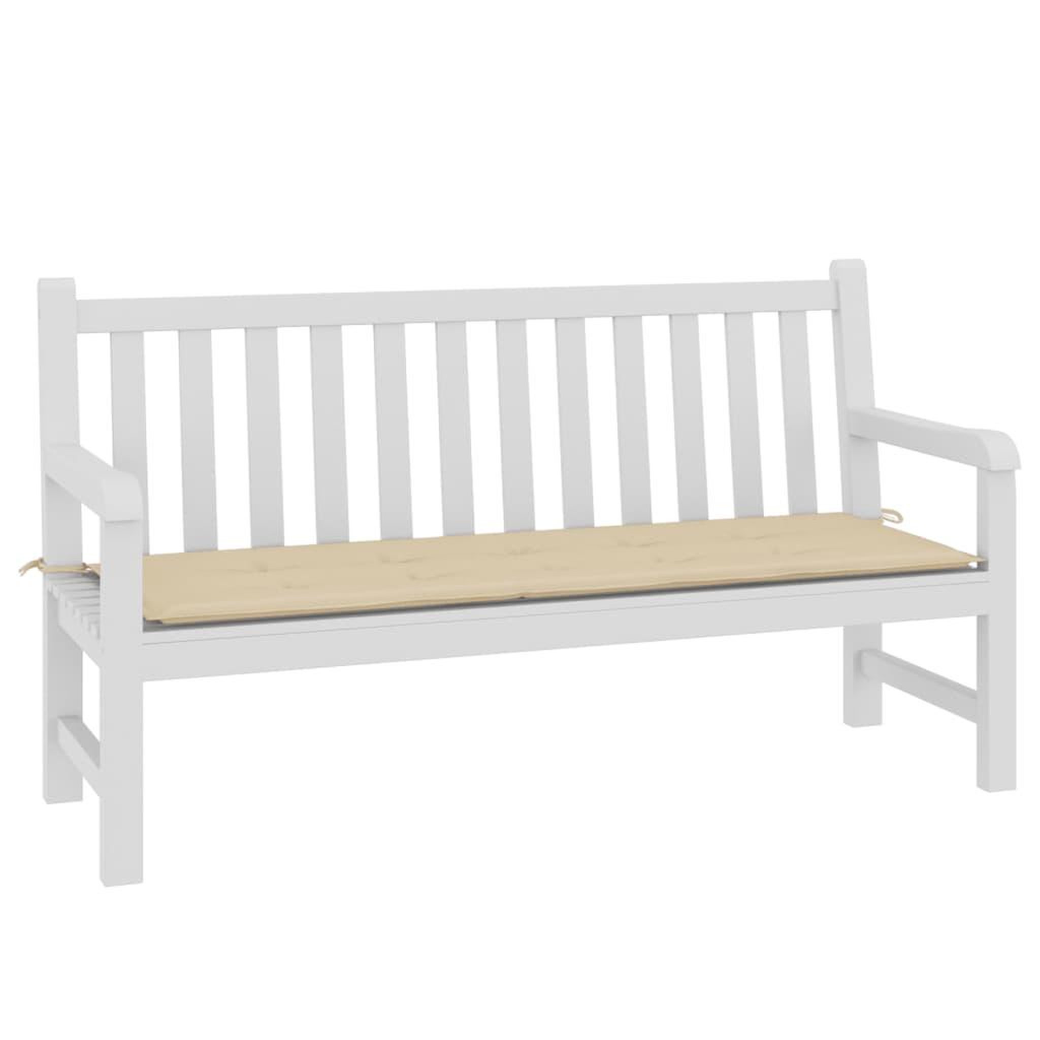 Voir la diapositive 3 : VIDAXL Coussin de banc de jardin beige 150x50x3 cm tissu oxford