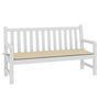 Voir la diapositive 3 : VIDAXL Coussin de banc de jardin beige 150x50x3 cm tissu oxford