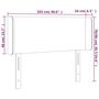 Voir la diapositive 6 : VIDAXL Tete de lit avec oreilles Marron Fonce 103x16x78/88 cm Tissu