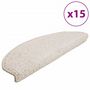 Voir la diapositive 2 : VIDAXL Tapis d'escalier 15 pcs blanc 65x21x4 cm
