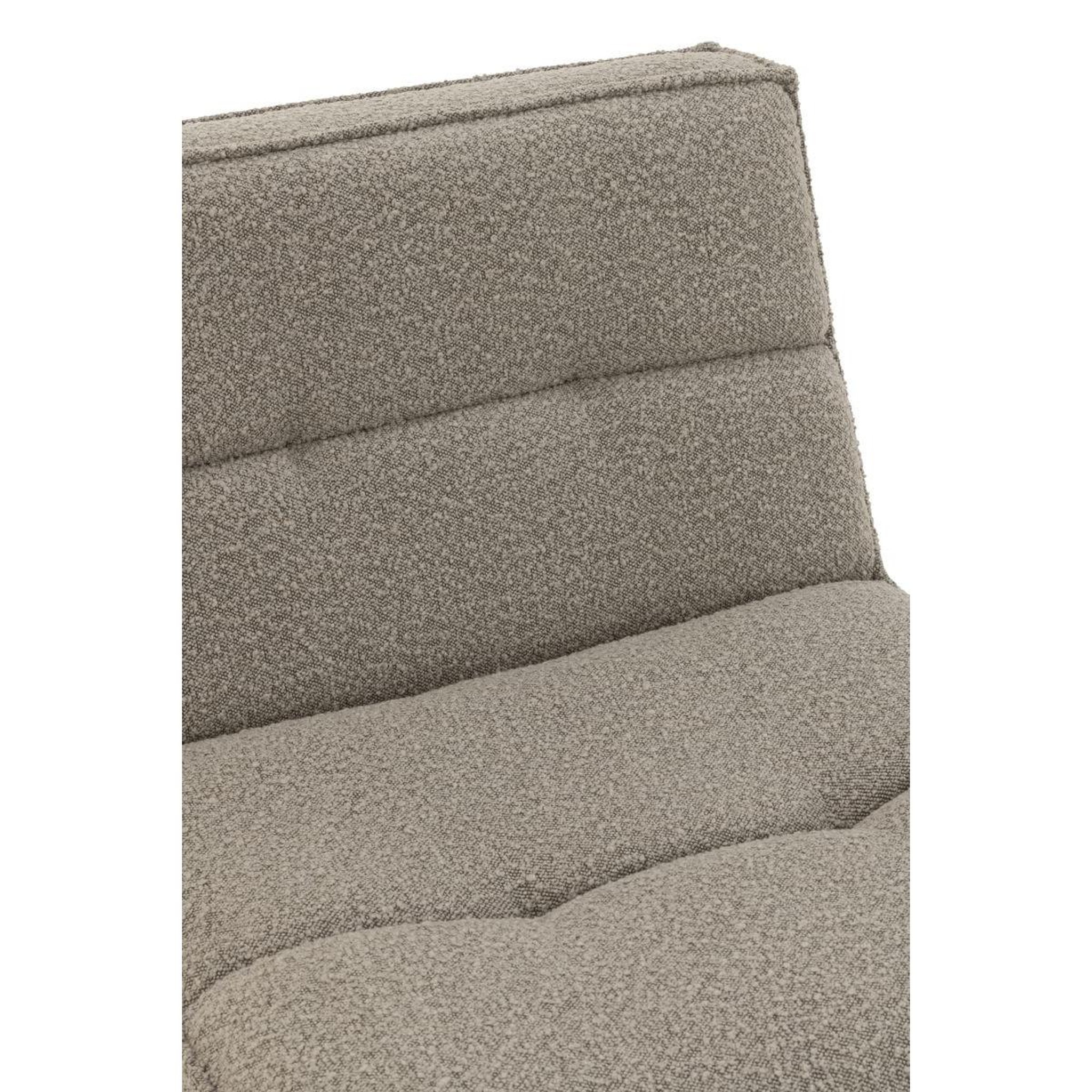 Voir la diapositive 5 : J-LINE Fauteuil pivotant  cosy  97cm taupe