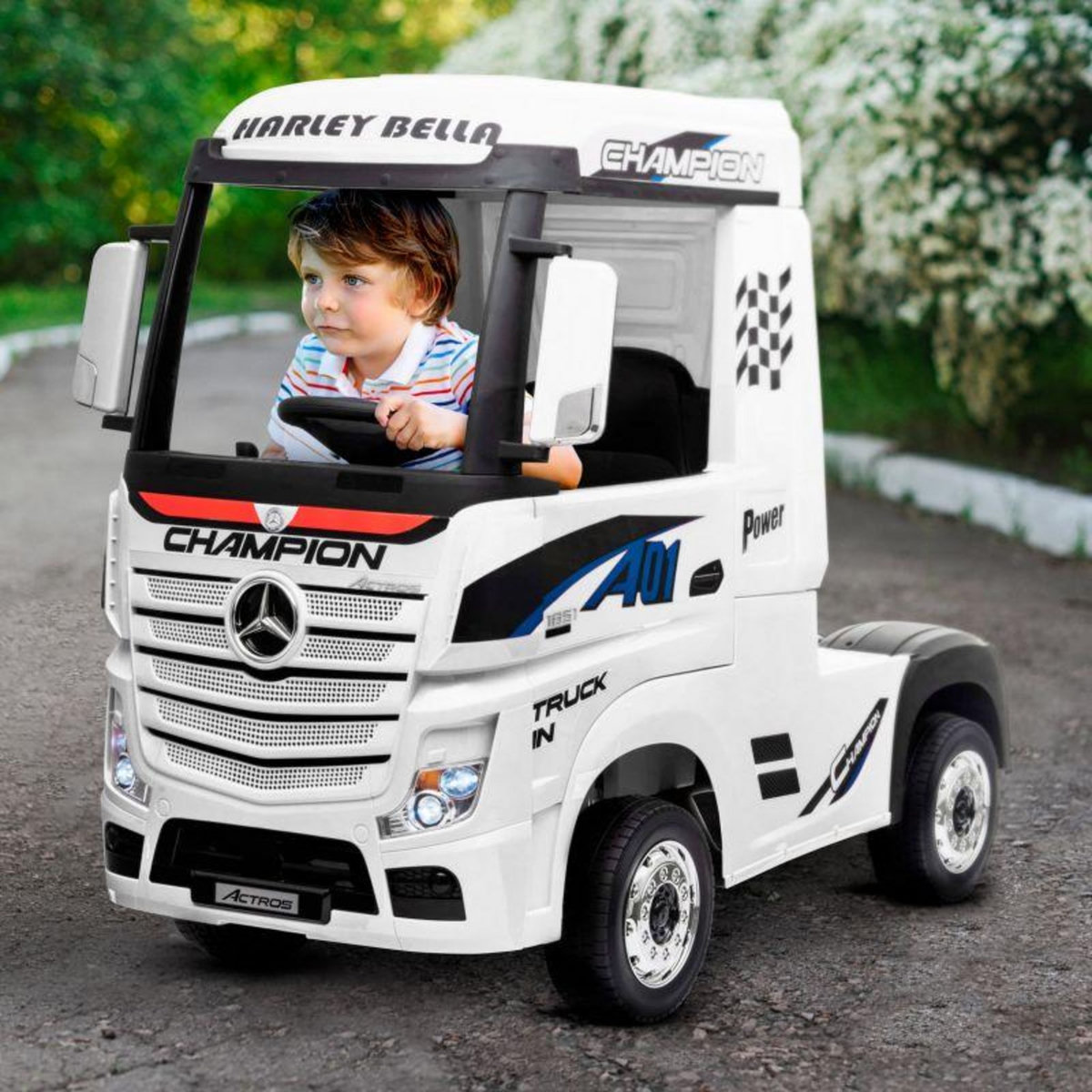 Mercedes Benz Camion Electrique Mercedes Benz 35W pour Enfant avec Télécommande Parentale