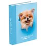 Classeur A4 rigide dos 40mm Animaux My Little Friends turquoise chien