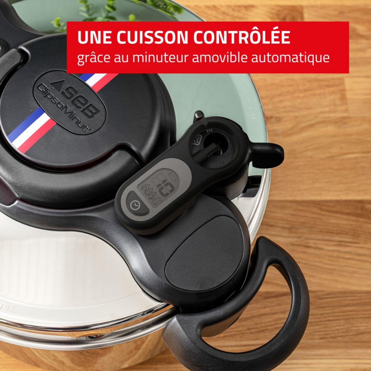 SEB Autocuiseur ClipsoMinut de vos régions 9L + Minuteur