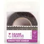 Graines Creatives Ruban adhesif textile Dentelle coton noir 1,7 cm