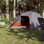Voir la diapositive 3 : VIDAXL Tente de camping à dôme 4 personnes gris et orange imperméable