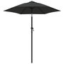 Voir la diapositive 2 : VIDAXL Parasol Anthracite 200x224 cm Aluminium
