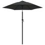 Voir la diapositive 2 : VIDAXL Parasol Anthracite 200x224 cm Aluminium