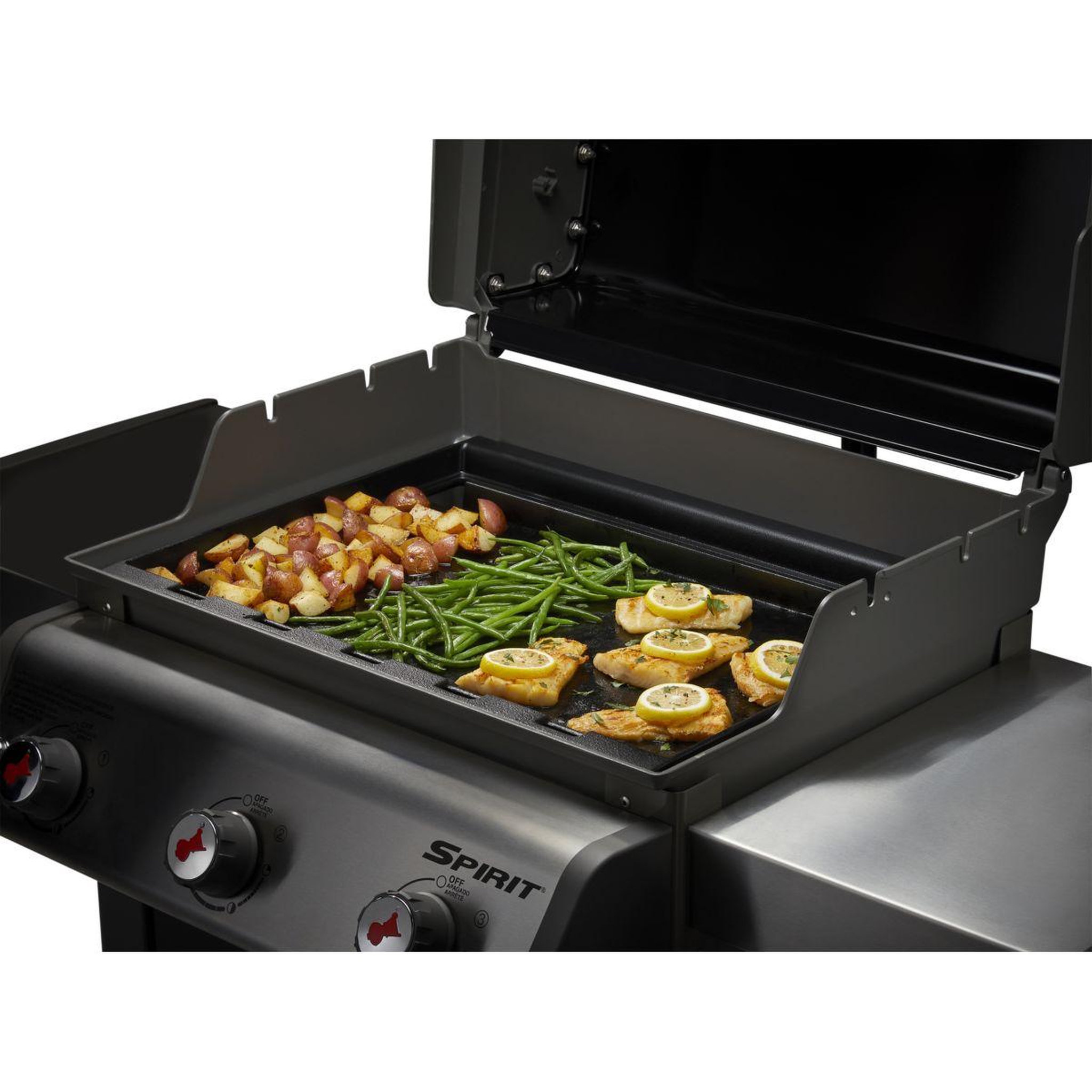 Voir la diapositive 2 : Weber Plancha pour barbecue grand format pour spirit 3 bruleurs