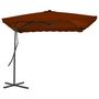 Voir la diapositive 2 : VIDAXL Parasol de jardin avec mat en acier terre cuite 250x250x230 cm