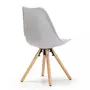 VS VENTA-STOCK Set de 2 chaises Salle à Manger Jeff Style Nordique Gris, 54 cm x 49 cm x 84 cm