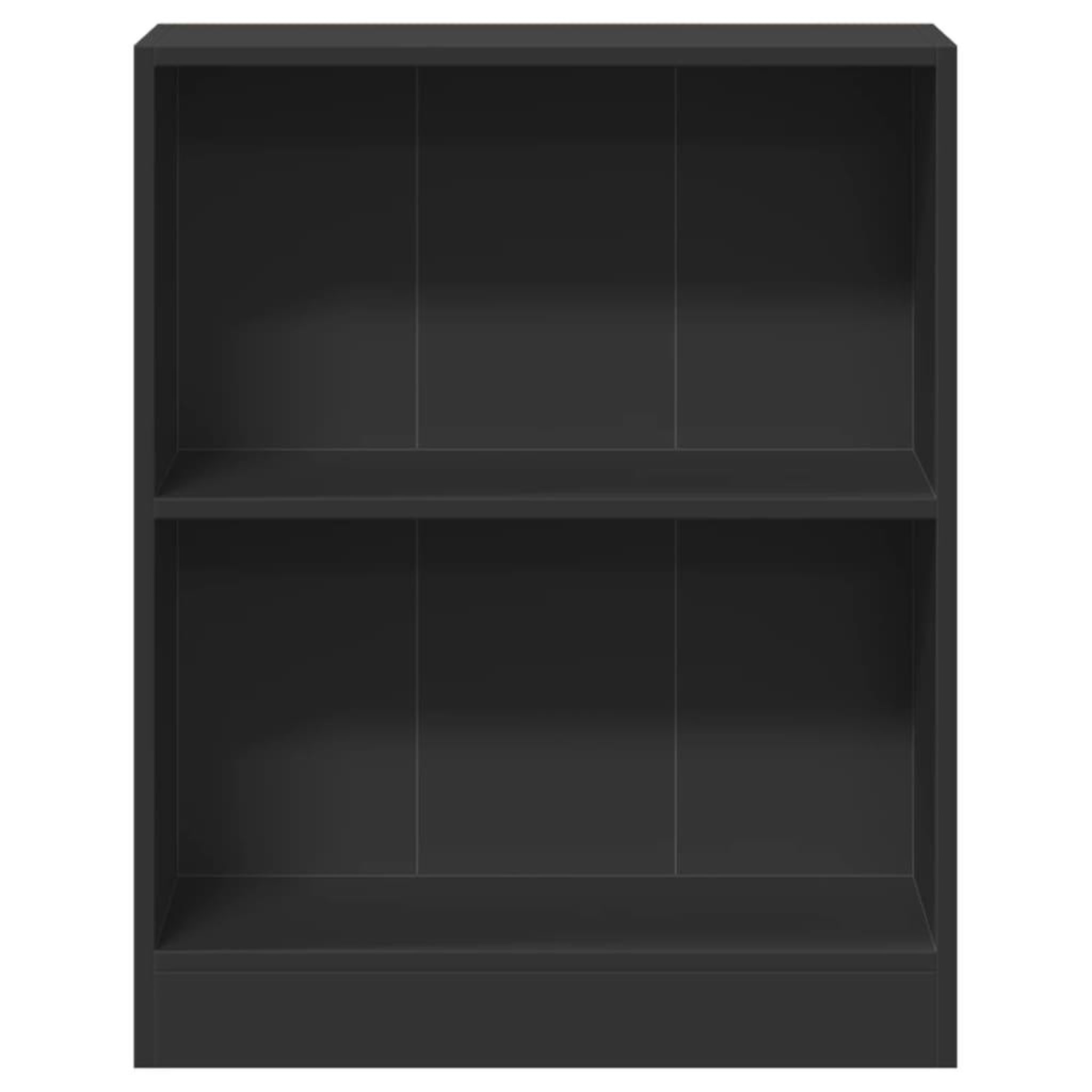 Voir la diapositive 5 : VIDAXL Bibliotheque Noir 60x24x76 cm Bois d'ingenierie