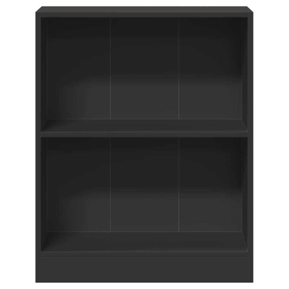 VIDAXL Bibliotheque Noir 60x24x76 cm Bois d'ingenierie