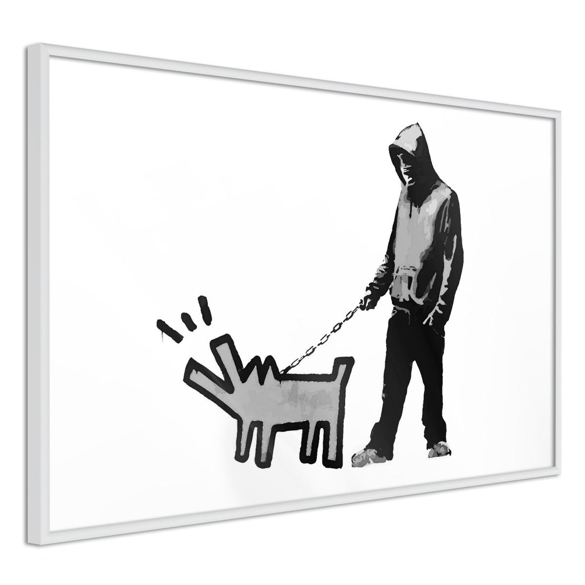 Paris Prix Affiche murale encadrée  banksy choose your weapon