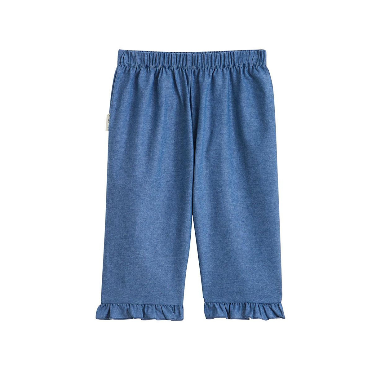 Petit Béguin Pantalon enfant en chambray Camila