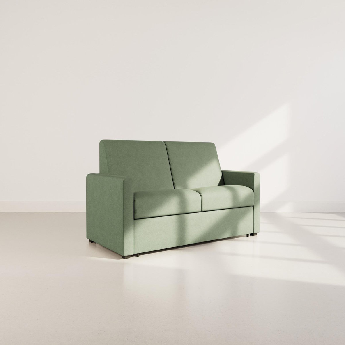 BEST MOBILIER Julia - canapé 3 places convertible express couchage quotidien 140 cm matelas 14 cm en tissu