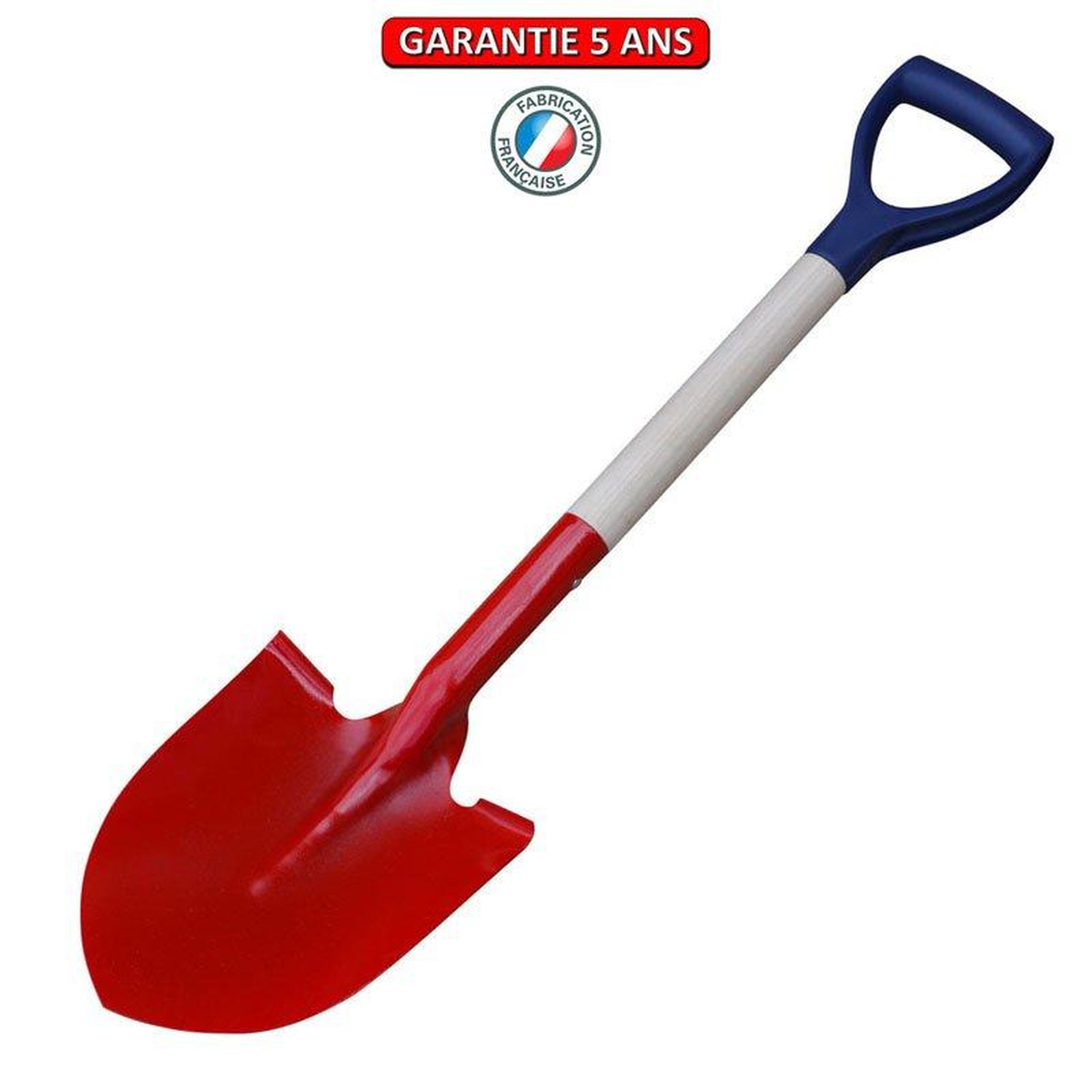 OUTILS PERRIN Pelle de chauffe bord rouge emmanchée 860 mm