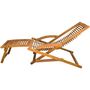 Voir la diapositive 5 : VIDAXL Chaise de terrasse avec repose-pied Bois d'acacia solide