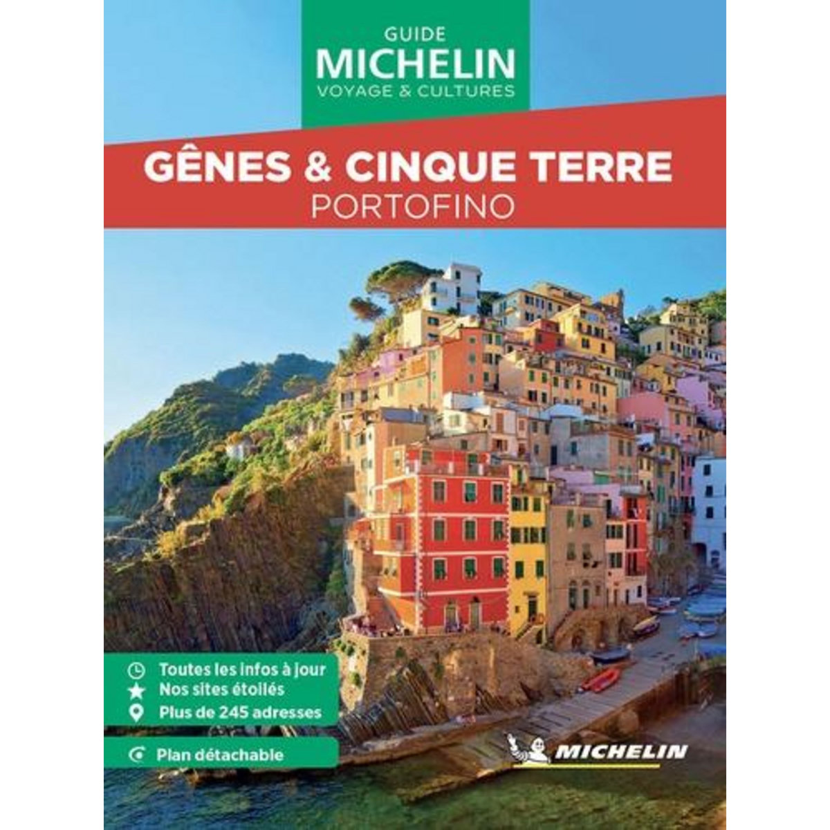 GENES, CINQUE TERRE & PORTOFINO. AVEC 1 PLAN DETACHABLE, EDITION 2025, Michelin