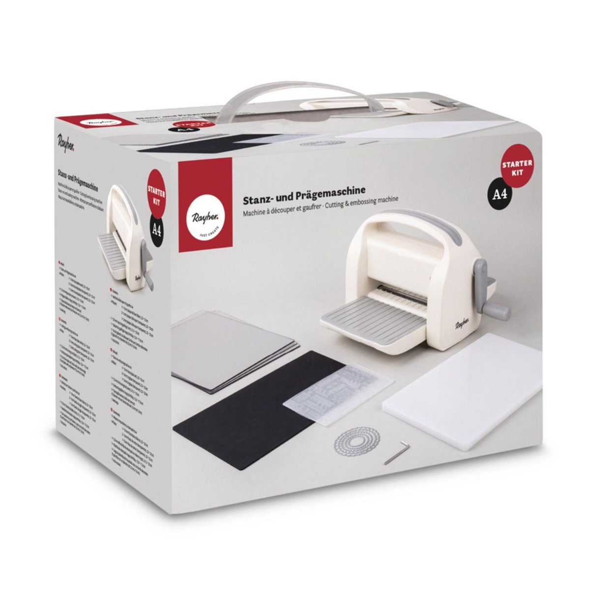 Rayher Machine à découper et à gauffrer starter kit