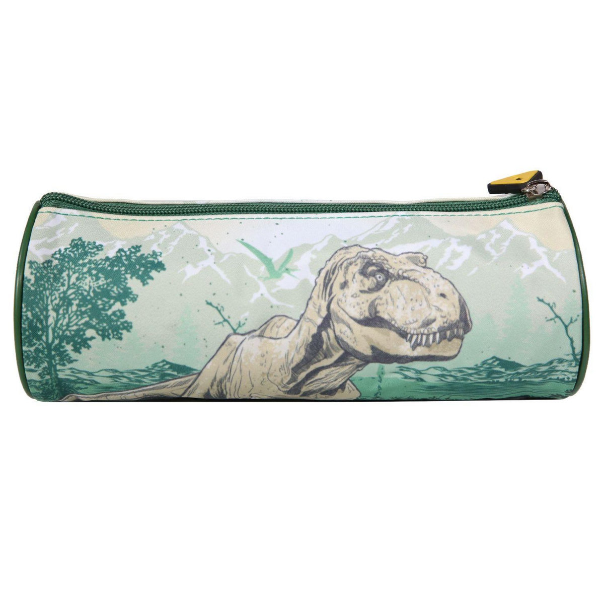 Bagtrotter BAGTROTTER Trousse scolaire ronde Jurassic World Verte Dinosaure