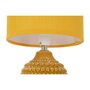 Voir la diapositive 3 : Paris Prix Lampe à Poser en Céramique  Points  30cm Moutarde