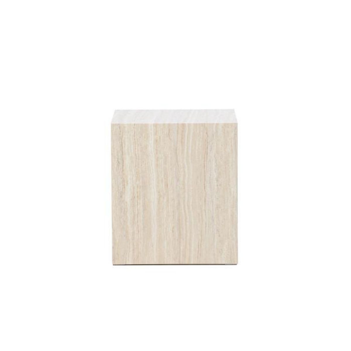 Paris Prix Table d'Appoint Effet Travertin  York  45cm Beige