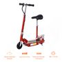 Voir la diapositive 4 : HOMCOM Trottinette électrique 120 W pliable pour enfant de 7 à 12 ans hauteur guidon et selle réglable 10 Km/h max. rouge